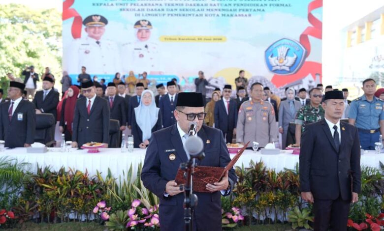 Lantik 369 Kepala Sekolah, Wali Kota Makassar Titip Amanah Sukseskan SPMB 2026 dan Percepat Transformasi Pendidikan