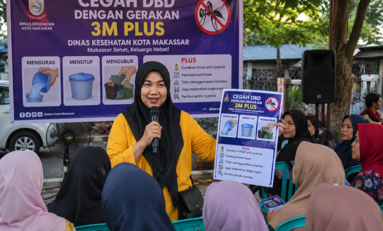 Dinkes Makassar Gencarkan Edukasi 3M Plus untuk Cegah Lonjakan Kasus DBD