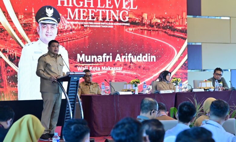Buka High Level Meeting TP2DD, Appi Tegaskan Digitalisasi Pemkot Makassar Harus Berdampak Nyata