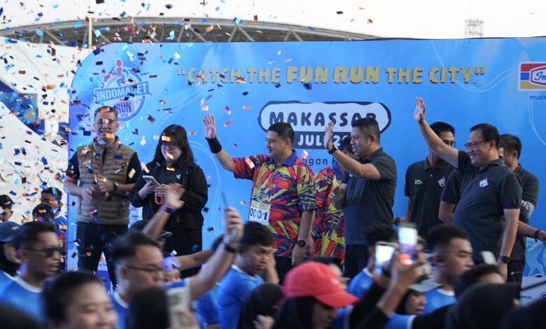 Munafri Lepas Ratusan Peserta Indomaret Fun Run 2026, Ikut Berlari Bersama Warga di Karebosi