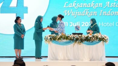 Hadiri Puncak HKG PKK Nasional, Melinda Aksa Tegaskan Komitmen Perkuat Gerakan PKK di Makassar
