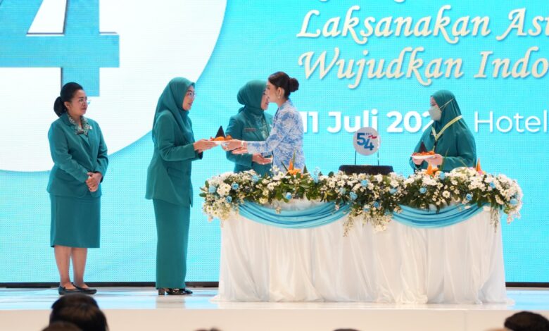 Hadiri Puncak HKG PKK Nasional, Melinda Aksa Tegaskan Komitmen Perkuat Gerakan PKK di Makassar