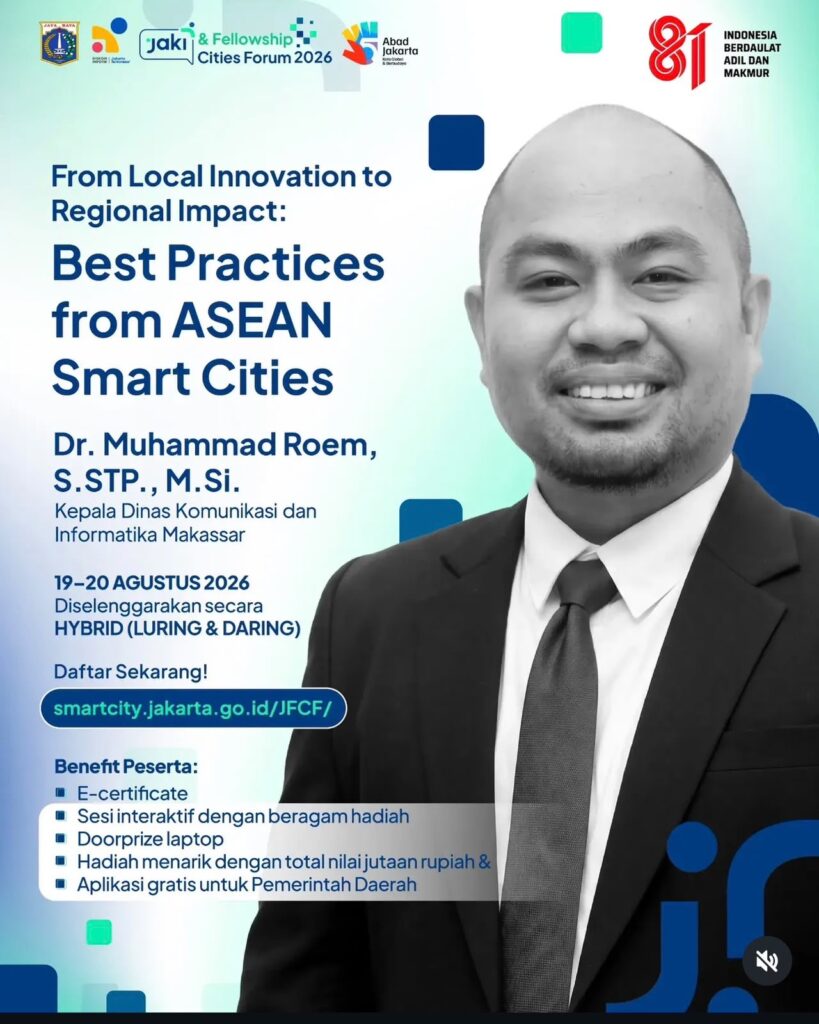 Lontara+ Bawa Inovasi Digital ke Forum Smart City ASEAN, Kadis Kominfo Sharing Integrasi Layanan Publik
