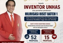 Unhas Raih Pendanaan Hilirisasi Riset Rp31,3 Miliar, Dukung 67 Inovasi Siap Diakselerasi ke Industri