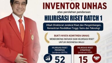 Unhas Raih Pendanaan Hilirisasi Riset Rp31,3 Miliar, Dukung 67 Inovasi Siap Diakselerasi ke Industri