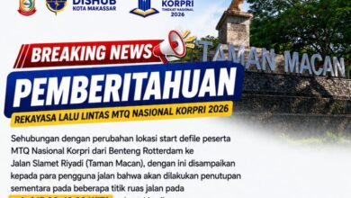 Rute Defile MTQ KORPRI Berubah, Dishub Makassar Imbau Warga Hindari Pusat Kota