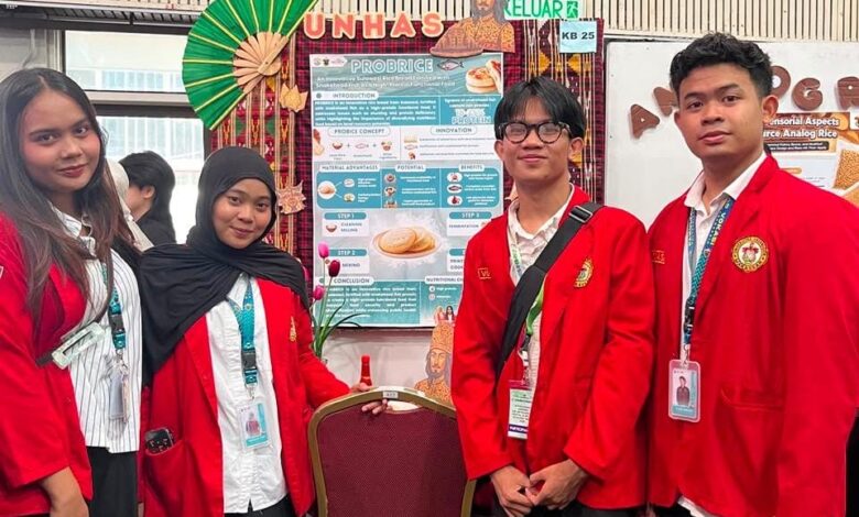 Inovasi Diversifikasi Pangan, Mahasiswa Vokasi Unhas Raih Bronze Medal di Malaysia