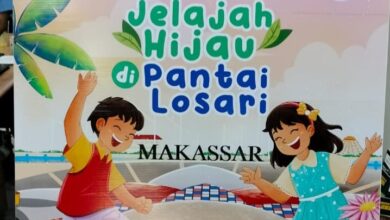 Melinda Aksa Tegaskan Sekolah Tak Wajib Beli Buku Jelajah Hijau di Pantai Losari