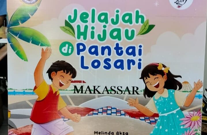 Melinda Aksa Tegaskan Sekolah Tak Wajib Beli Buku Jelajah Hijau di Pantai Losari