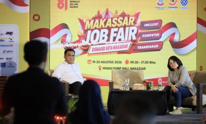 DPPKB Makassar Hadir di Makassar Job Fair 2026, Dorong Pencari Kerja Tingkatkan Kesiapan