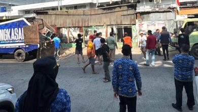10 Lapak PK5 di Jalan Gunung Lompo Battang Ditertibkan, Pedagang Pilih Pindah Lokasi
