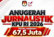 KPU RI Buka Anugerah Jurnalistik 2026, Jurnalis dan Masyarakat Bisa Ikut