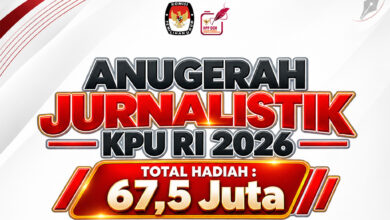 KPU RI Buka Anugerah Jurnalistik 2026, Jurnalis dan Masyarakat Bisa Ikut